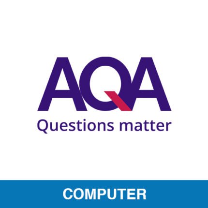 AQA logo with "Questions matter" tagline and Computer subject banner – OA Level Professionals