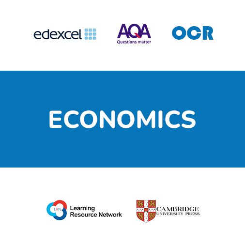 Economics subject banner with Edexcel, AQA, OCR, LRN and Cambridge logos – OA Level Professionals