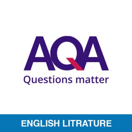 AQA logo with "Questions matter" tagline and English Literature subject banner – OA Level Professionals