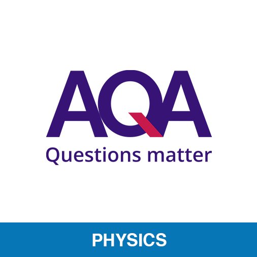 AQA logo with "Questions matter" tagline and Physics subject banner – OA Level Professionals