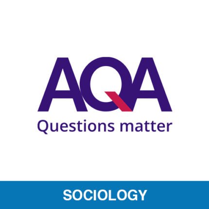 AQA logo with "Questions matter" tagline and Sociology subject banner – OA Level Professionals