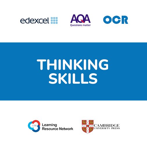 Thinking Skills subject banner with Edexcel, AQA, OCR, LRN and Cambridge logos – OA Level Professionals