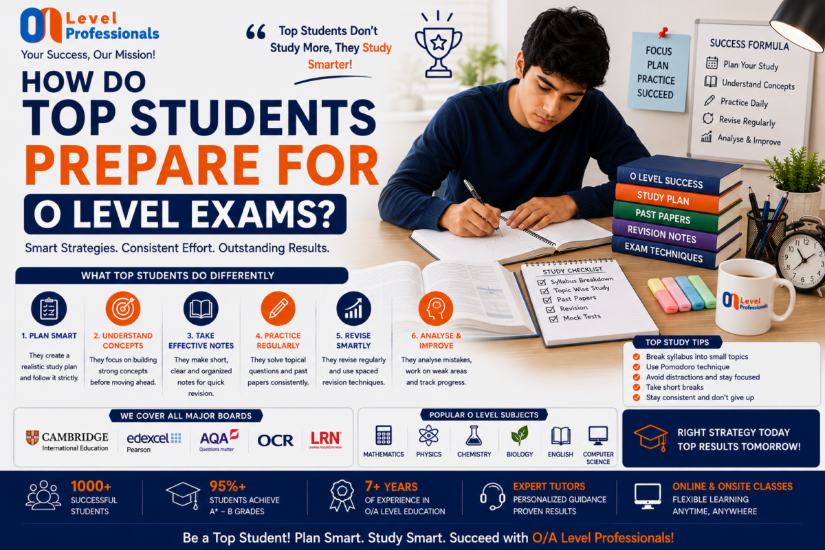 Top Students' O Level Exam Preparation Strategies | O/A Level Professionals