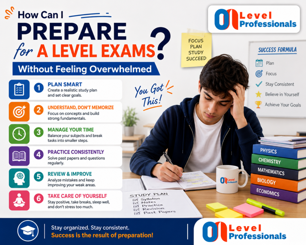 How Can I Prepare for A Level Exams Without Feeling Overwhelmed? | O/A Level Professionals